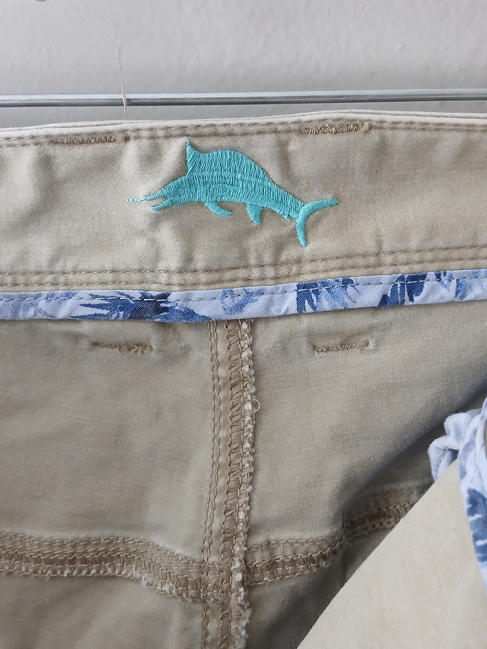 Tommy Bahama Men's Size 48 x 30 Boracay Chino 5 Pocket Flat Front Khaki Pants - Picture 14 of 15